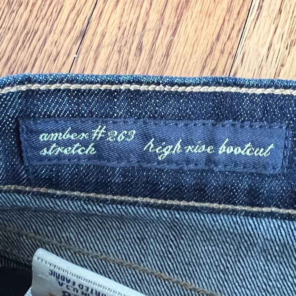 Citizens Of Humanity Amber Stretcg High Rise Bootcut Dark Indigo Jeans Size 28 - Picture 5 of 9